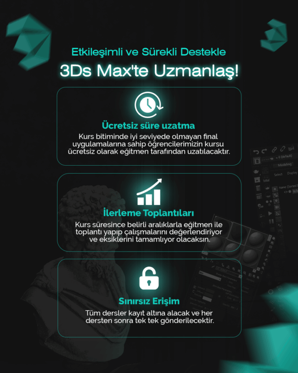 3Ds Max + Corona Render Grup Eğitimi (30 Saat) - Görsel 2