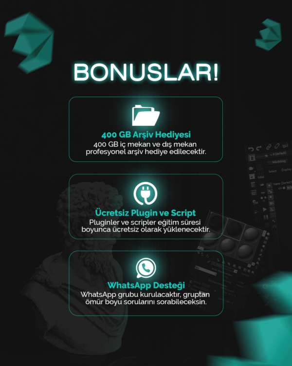 3Ds Max + Corona Render Grup Eğitimi (30 Saat) - Görsel 3