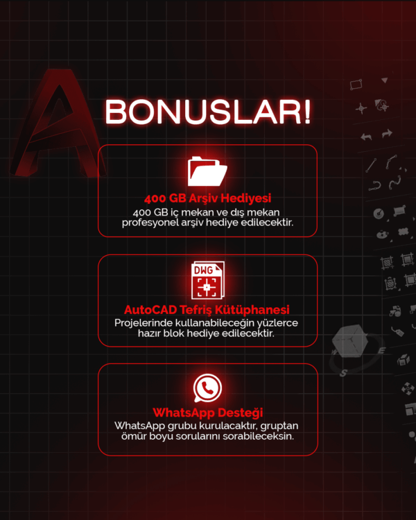 İÇ MİMARİ - MİMARİ UYGULAMA PROJESİ ÇİZİM EĞİTİMİ - Görsel 3